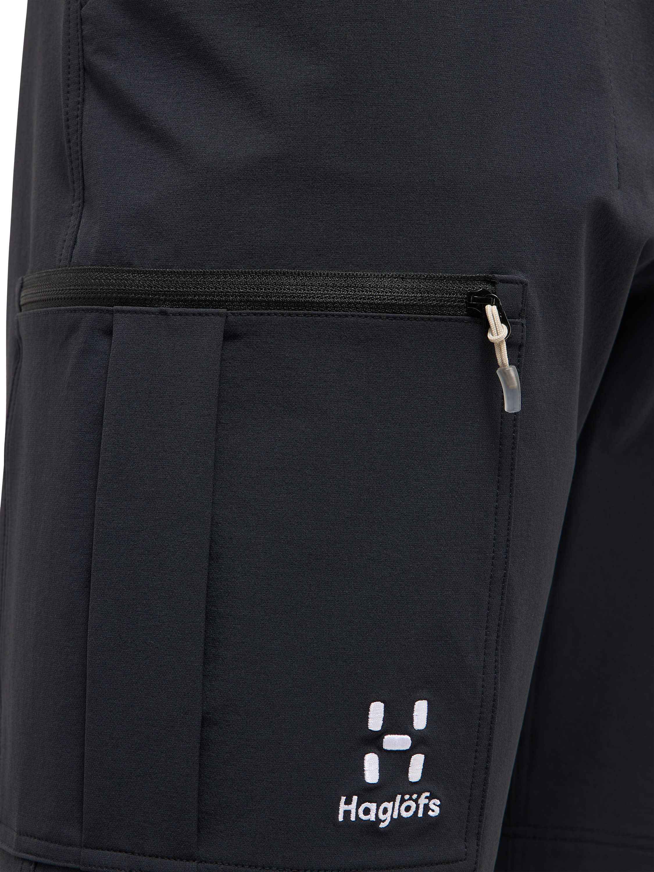 Product image 6 of 8, which shows Haglöfs Lizard Softshell Hiking Shorts, Black, 38