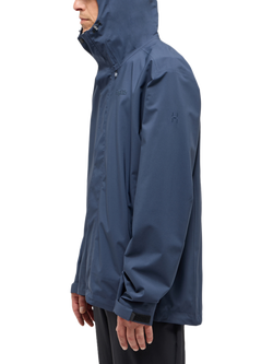 Haglöfs Men's Breeze Proof Waterproof Jacket, Tarn Blue - view 2, Tarn Blue