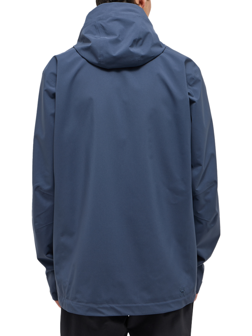 Product image 3 of 7, which shows Haglöfs Men's Breeze Proof Waterproof Jacket, Tarn Blue, S