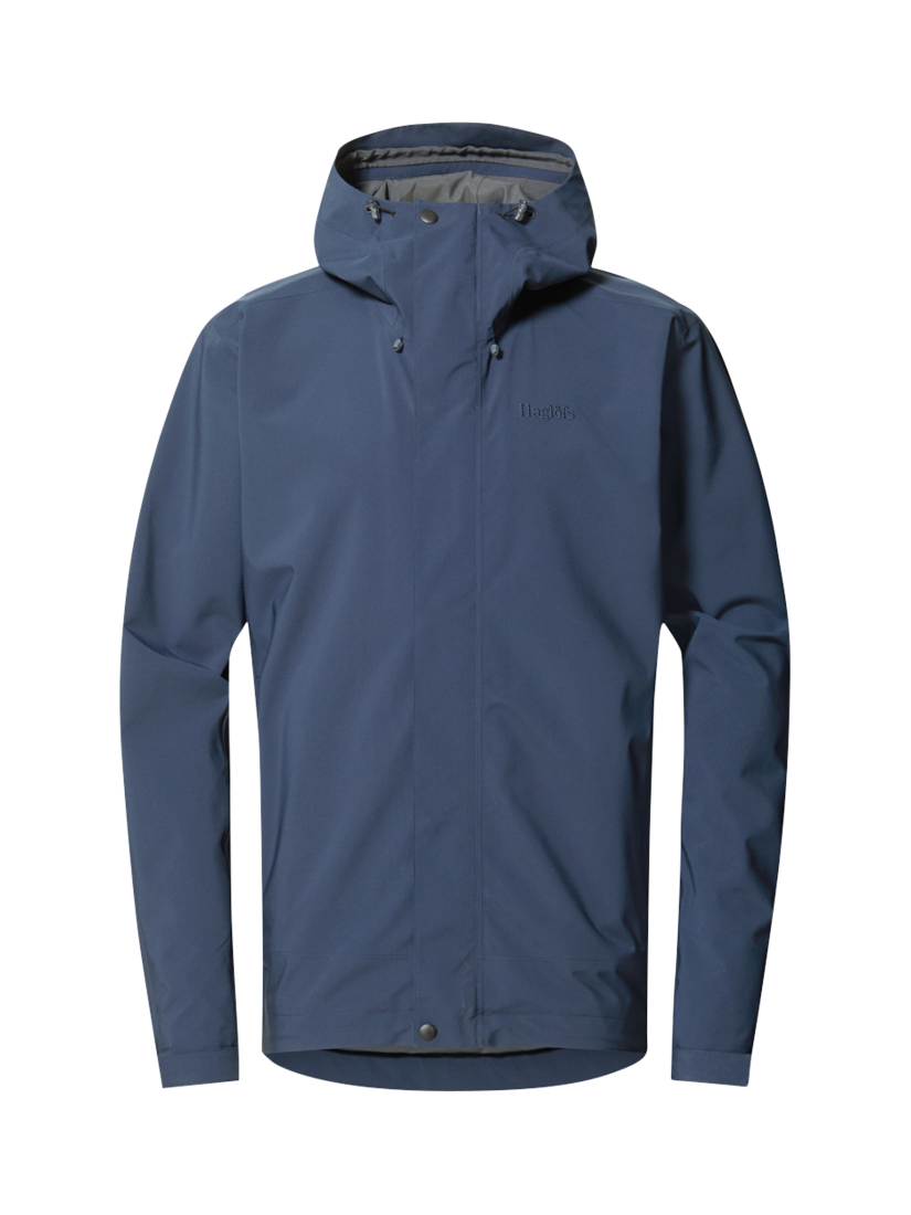 Product image 7 of 7, which shows Haglöfs Men's Breeze Proof Waterproof Jacket, Tarn Blue, S