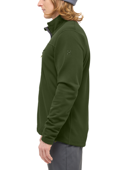 Haglöfs Men's Rosson Mid-Layer Jacket, Seaweed Green - view 2, Seaweed Green