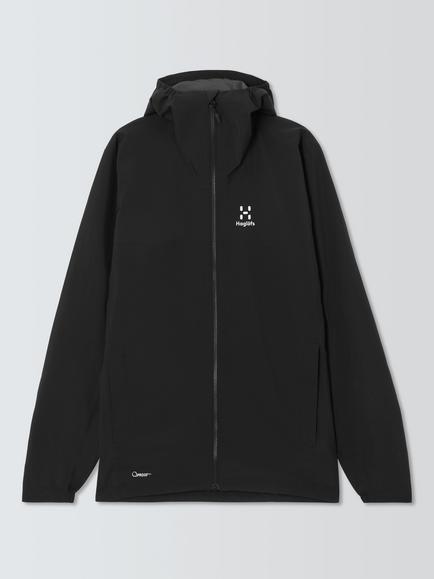Haglöfs Korp Proof Waterproof Hooded Shell Jacket, True Black, True Black