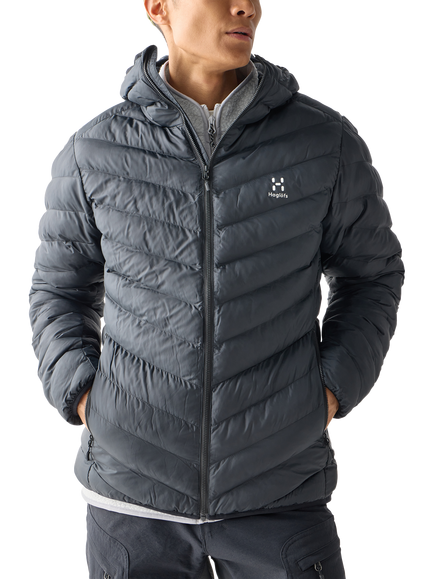 Haglöfs Men's Särna Mimic Hooded Jacket, True Black, True Black