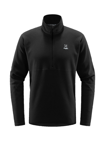 Haglöfs Women's Pollux Half Zip Jersey Top, Black, Black