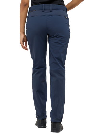 Haglöfs Women's Alert Mid-Rise Hiking Trousers, Tarn Blue - view 2, Tarn Blue
