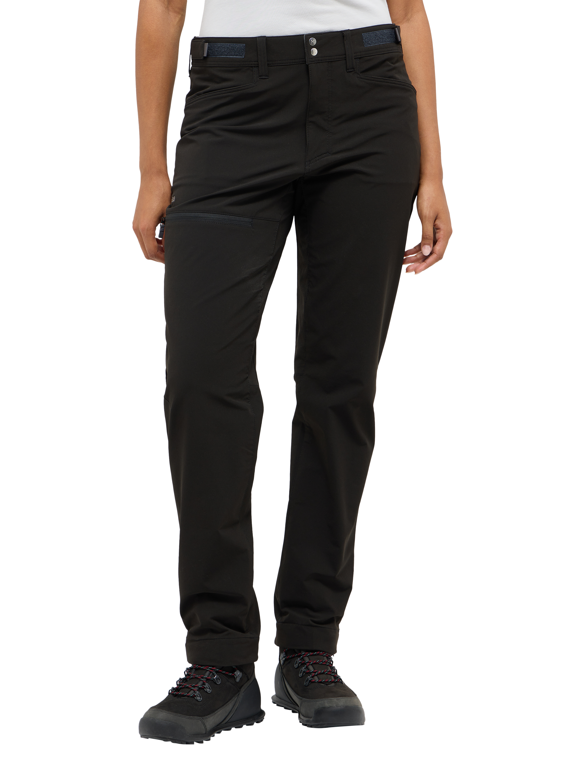 Product image 1 of 9, which shows Haglöfs Women's Front Flex Hiking Trousers, Black, 8