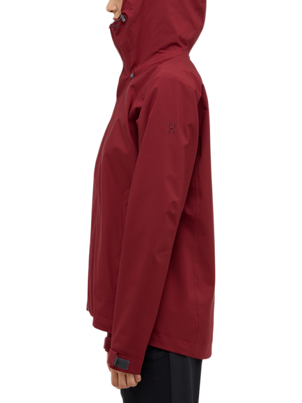 Haglöfs Women's Breeze Proof Waterproof Jacket, Carmine Red - view 2, Carmine Red