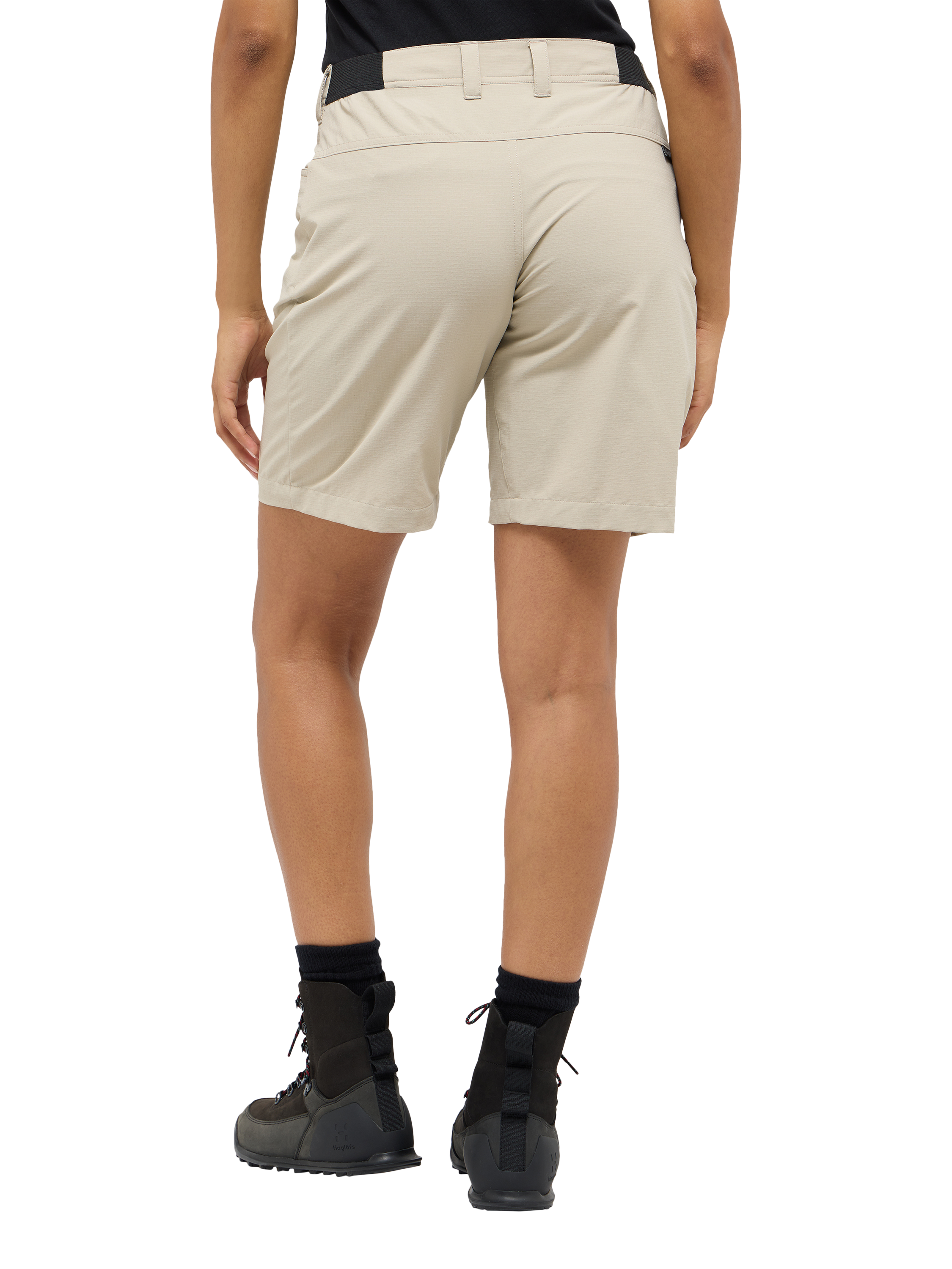 Product image 3 of 8, which shows Haglöfs Women's Korp Lite Hiking Shorts, Chalk Beige, 10