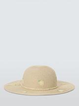 John Lewis Kids' Lemon Straw Hat, Natural