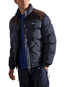 Penfield Easton Water Resistant Cord Yoke Padded Jacket, Navy, Navy