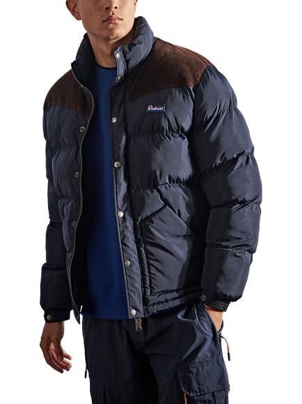 Penfield Easton Water Resistant Cord Yoke Padded Jacket, Navy, Navy