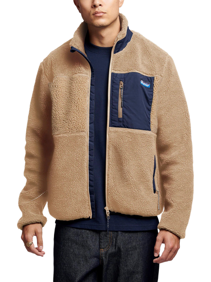 Penfield Mattawa Borg Washed Fleece Jacket, Chinchilla, Chinchilla