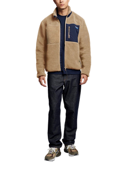 Penfield Mattawa Borg Washed Fleece Jacket, Chinchilla - view 2, Chinchilla