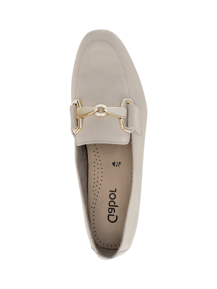 Gabor Jangle Slip On Metal Trim Detail Loafers - view 2, Oak