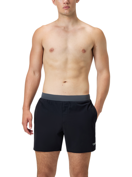 Speedo Solid Lookout Volley 16" Watershorts, Anthracite - view 2, Anthracite