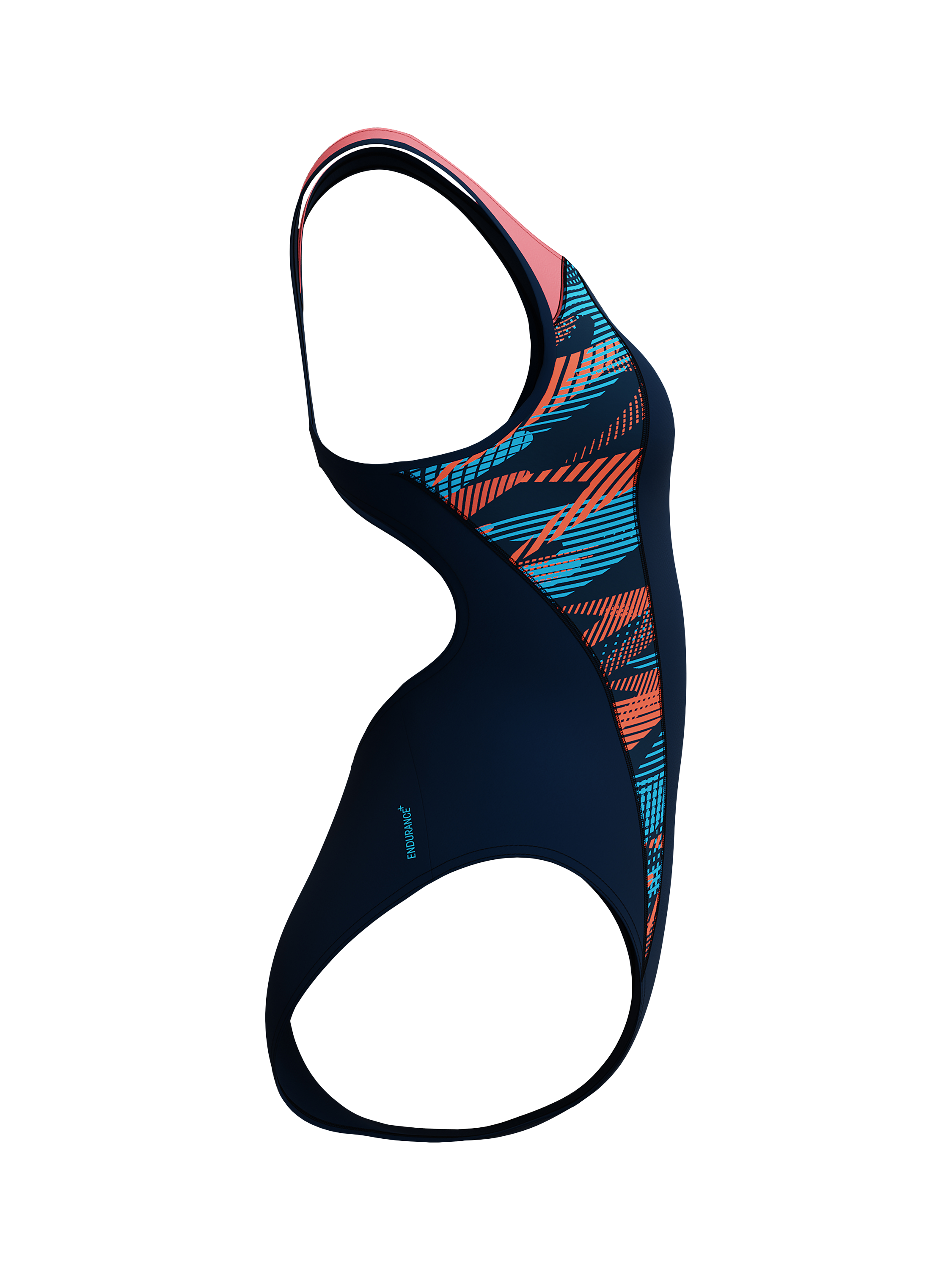 Product image 4 of 7, which shows Speedo Laneback Swimsuit, Zoom Boom - Navy, 32