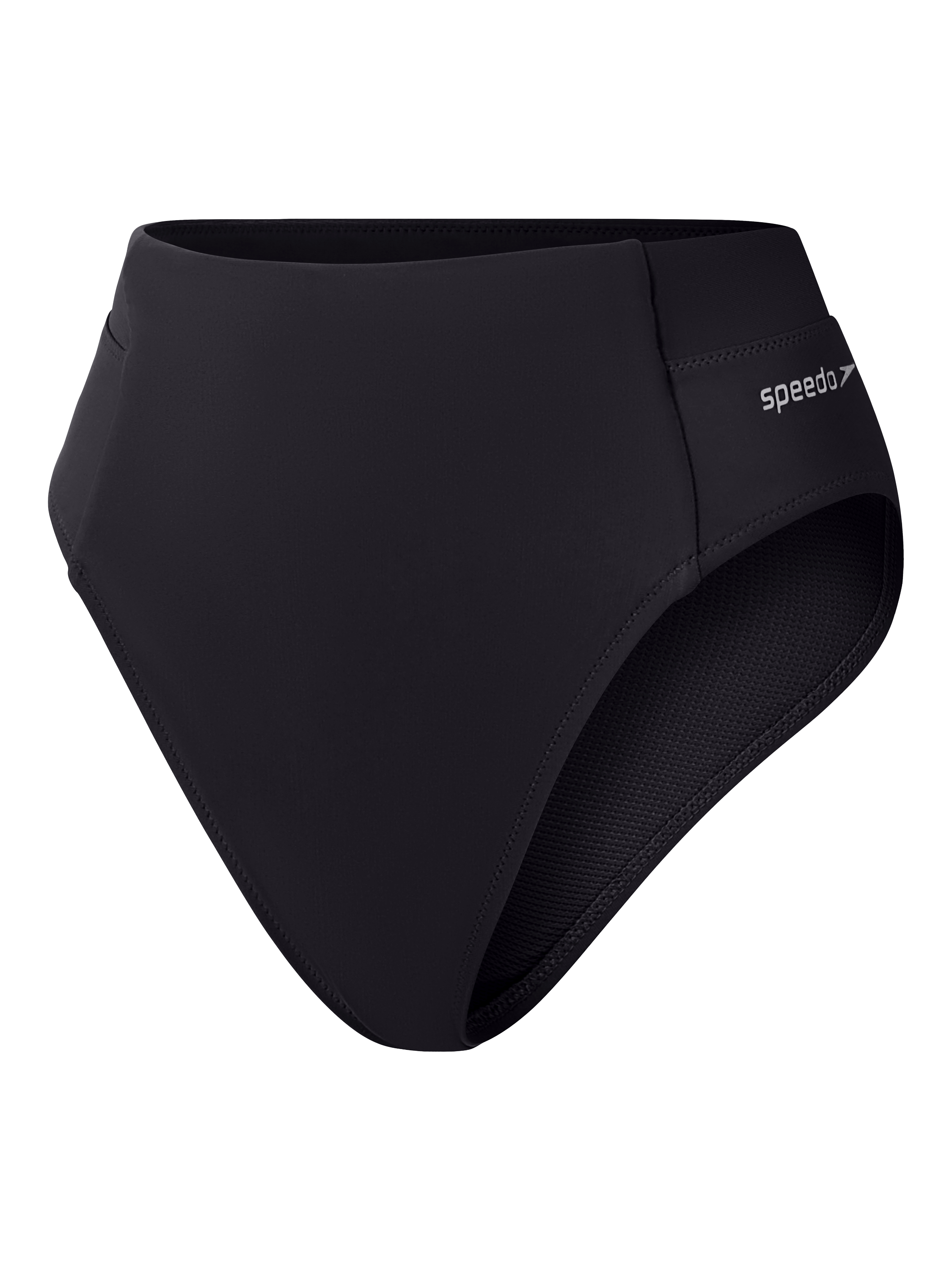 Product image 4 of 5, which shows Speedo Mix and Match Fitness High-Waist Bikini Bottoms, Anthracite, XS