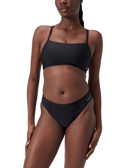 Speedo Racerback Fitness Crop Top, Anthracite - view 2, Anthracite