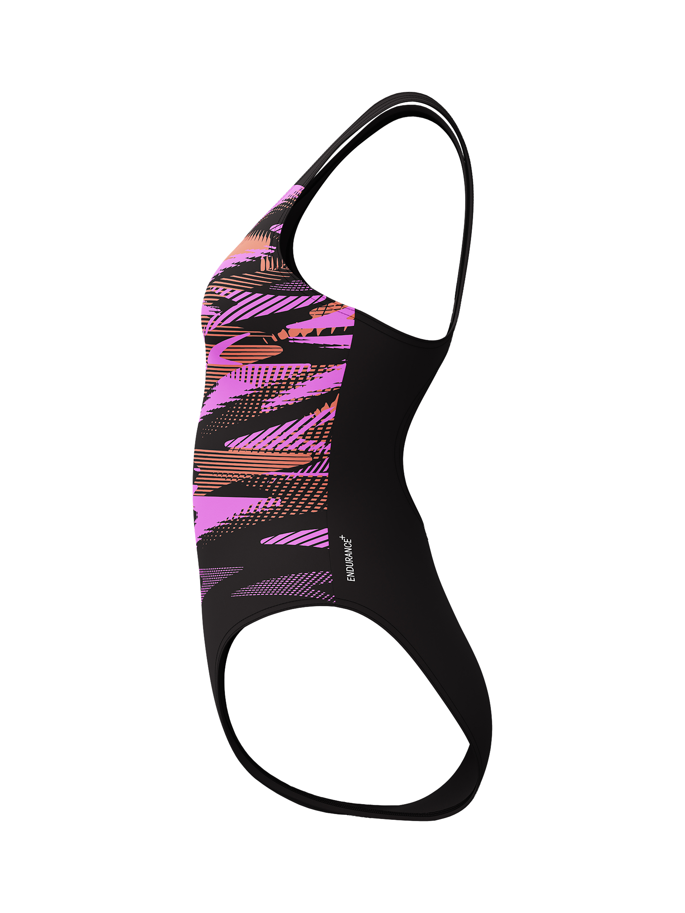 Product image 4 of 8, which shows Speedo HyperBoom Print Muscleback Swimsuit, Coral Sands, 32