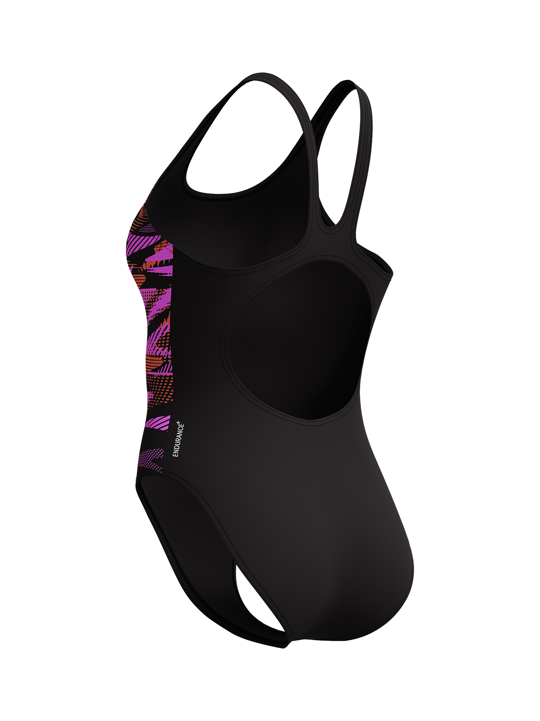 Product image 5 of 8, which shows Speedo HyperBoom Print Muscleback Swimsuit, Coral Sands, 32