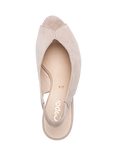 Gabor Eternity Suede Slingback Court Shoes, Blush
