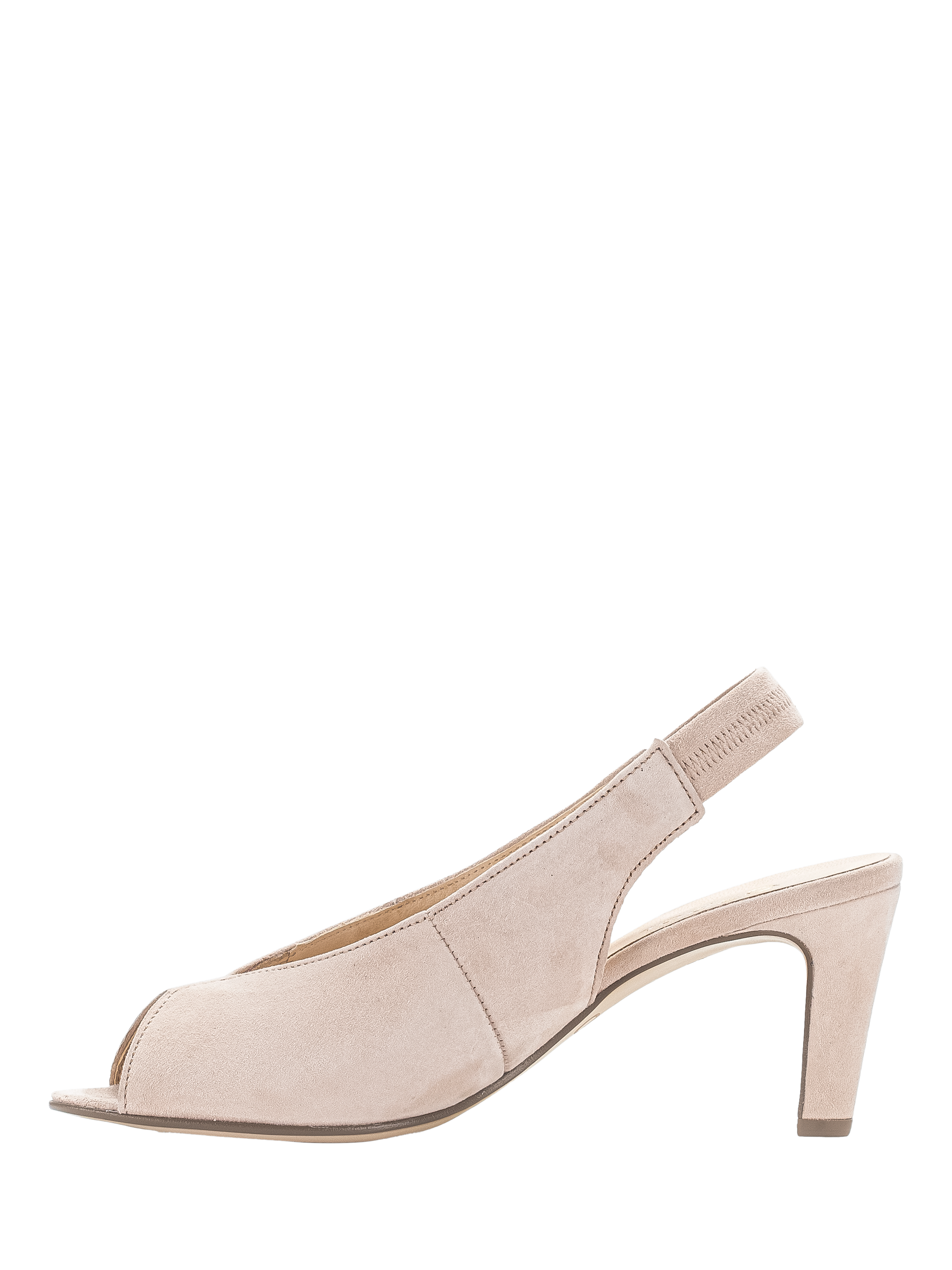 Product image 4 of 4, which shows Gabor Eternity Suede Slingback Court Shoes, Blush, 4.5