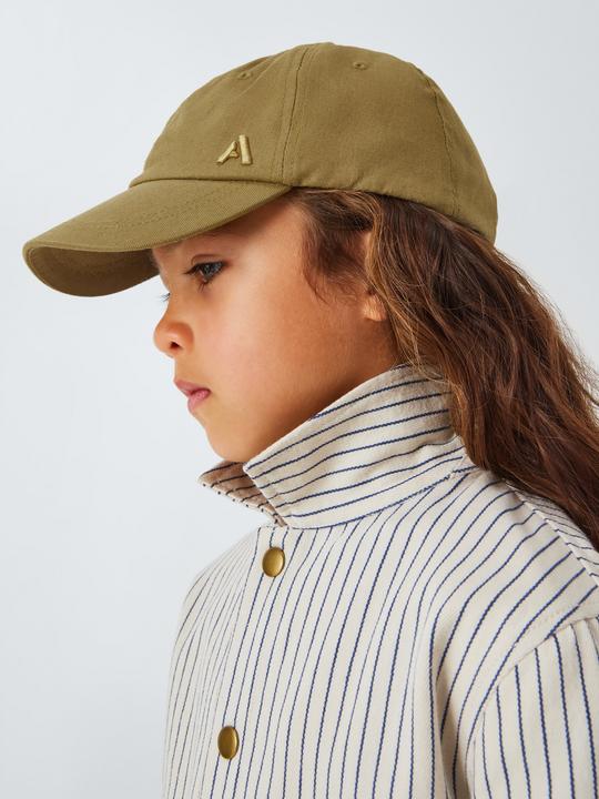 John Lewis Kids' Embroidered Baseball Cap, Green