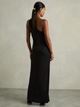 Reiss Morgaine One Shoulder Maxi Dress, Black