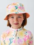 John Lewis Kids' Rainbow Reversible Bucket Hat, Multi