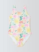 John Lewis Kids' Rainbow Desert Sunpro Swimsuit, Multi