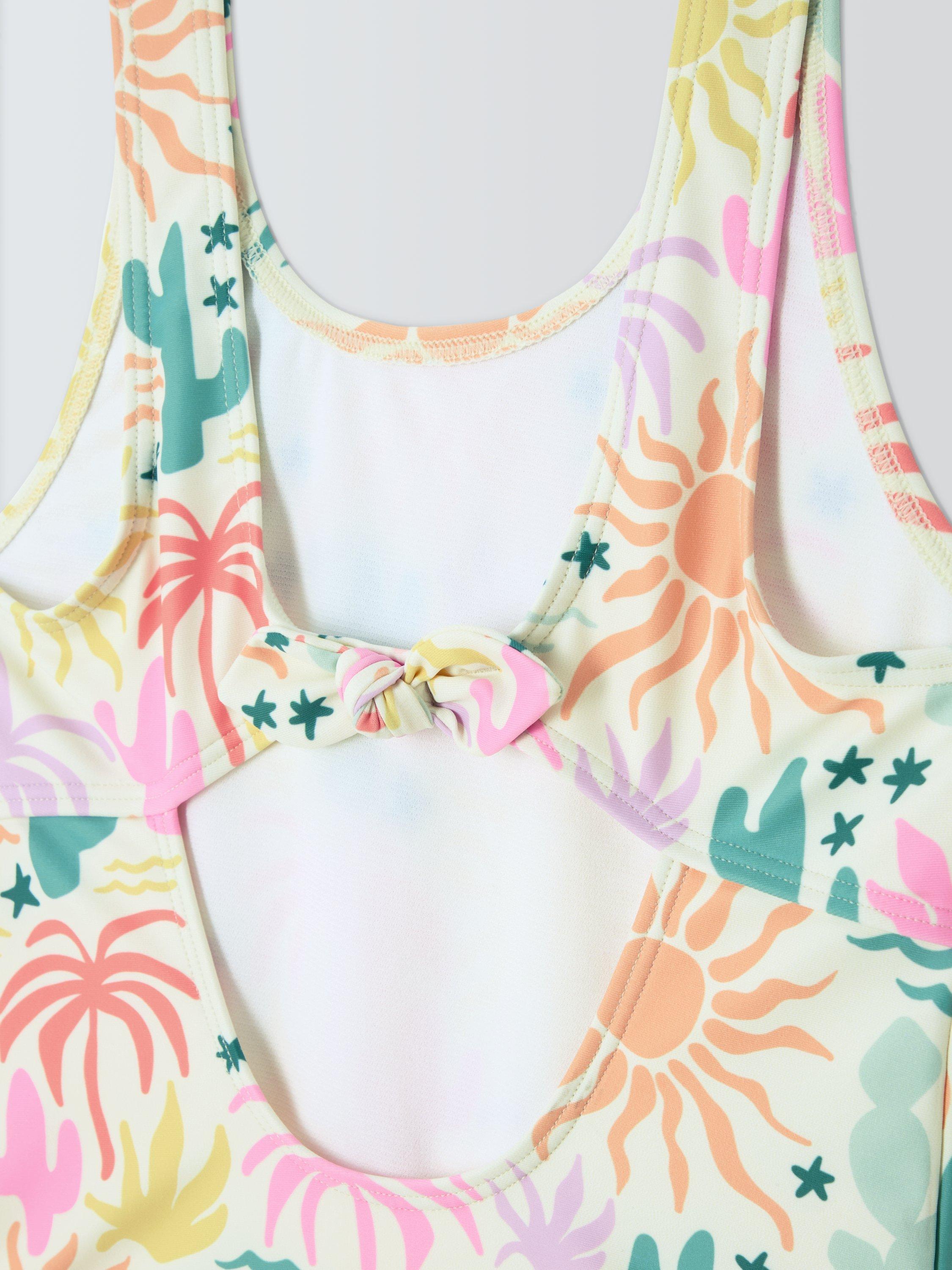 Product image 3 of 4, which shows John Lewis Kids' Rainbow Desert Sunpro Swimsuit, Multi, 2 years