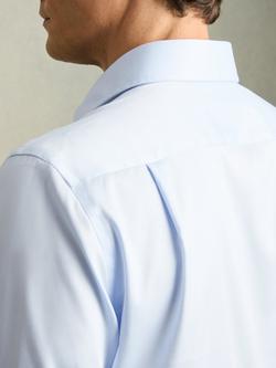 Reiss Bishopsgate Cotton-Tencel Stretch Shirt - view 2, Soft Blue