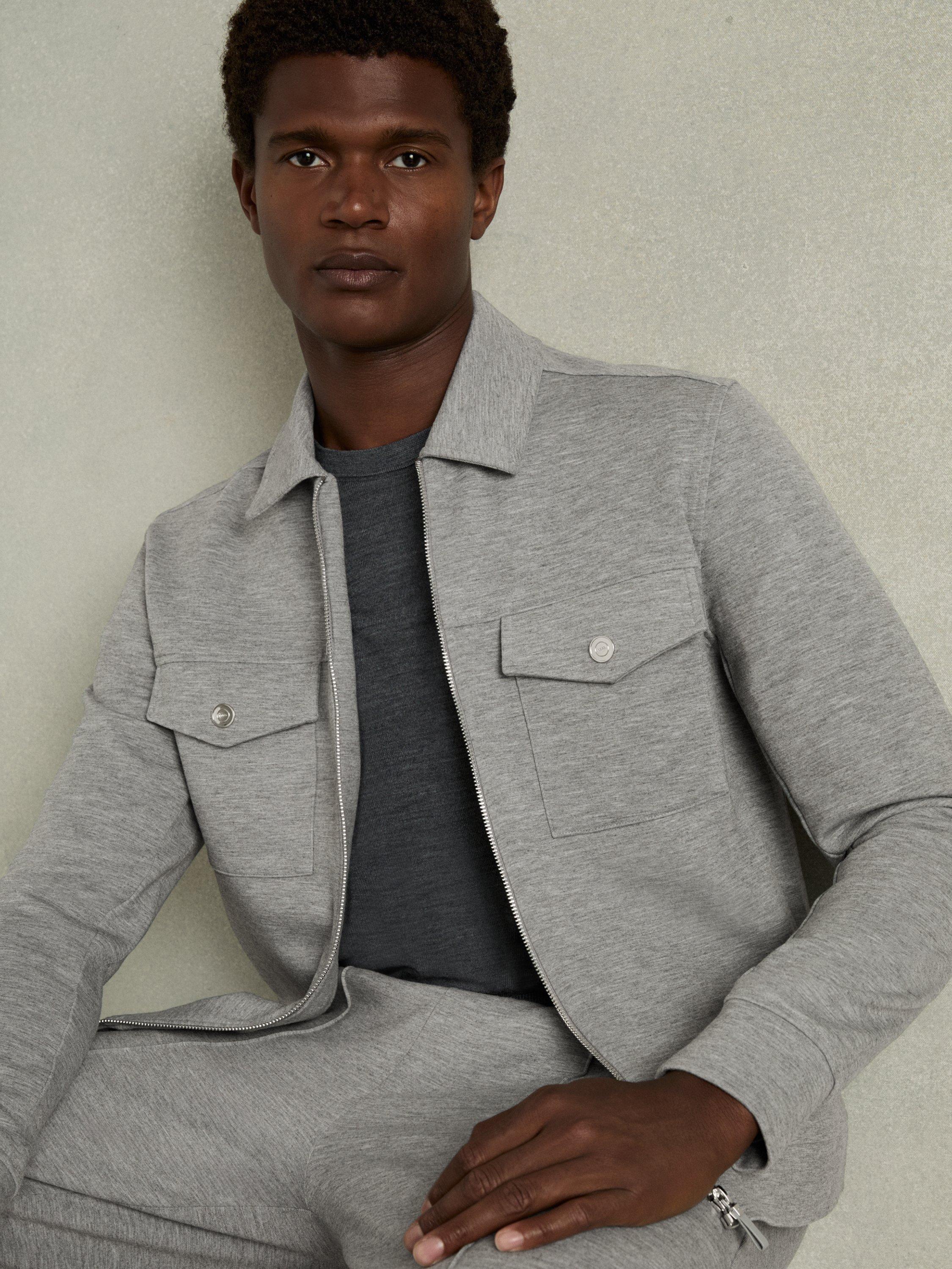 Reiss Medina Jacket Grey Melange