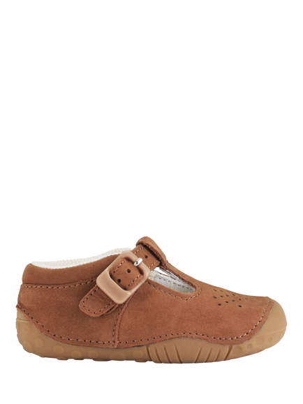 Start-Rite Baby Jack Buckle Pre Walker Shoes, Tan Nubuck, Tan Nubuck