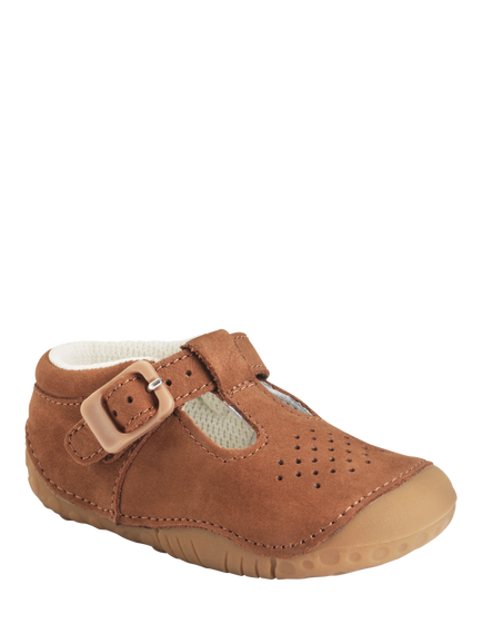 Start-Rite Baby Jack Buckle Pre Walker Shoes, Tan Nubuck - view 2, Tan Nubuck