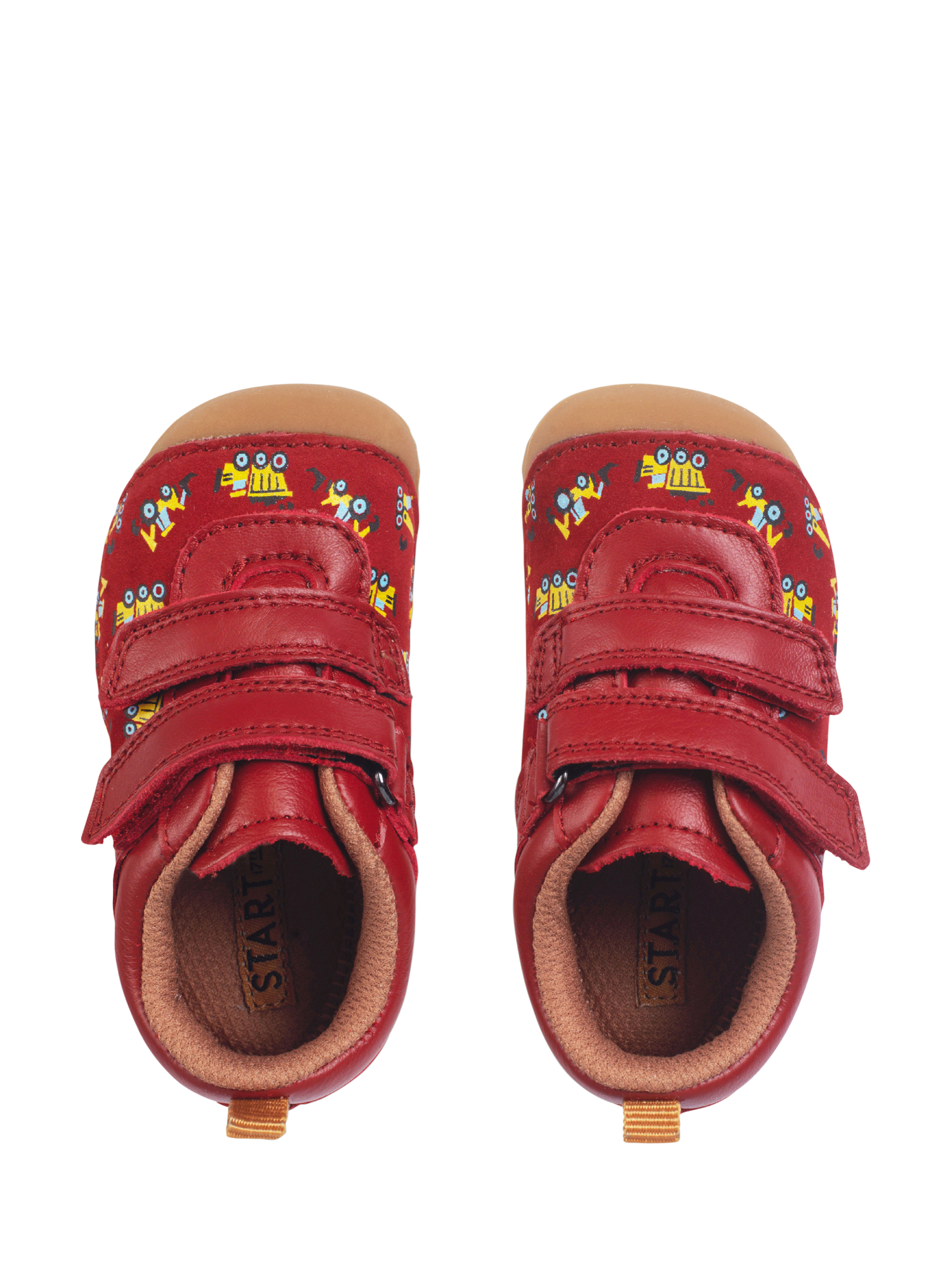 Product image 6 of 6, which shows Start-rite Baby Little Smile Pre-Walker Shoes, Red Leather, C3F