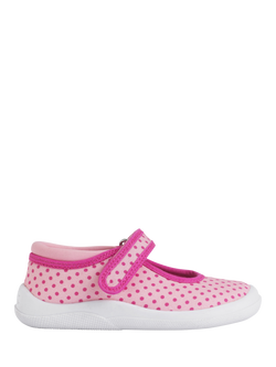 Start-Rite Kids' Wriggle Mary Jane Shoes, Pink Polka Dot, Pink Polka Dot