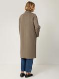 Jigsaw Double Faced Wool Rich Coat, Mole