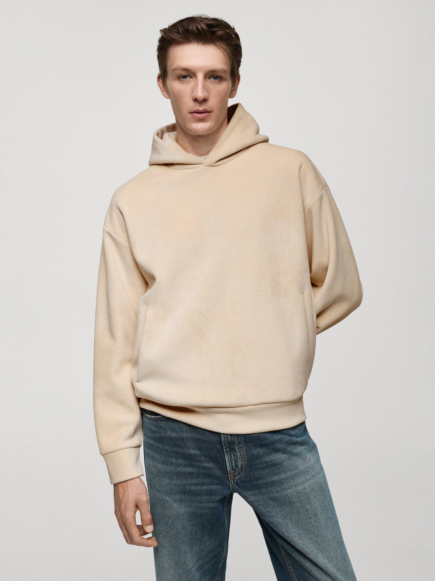 Mango Courdoro Hoodie Light Beige