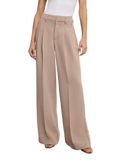 Good American Luxe Suiting Trousers, Natural, Natural