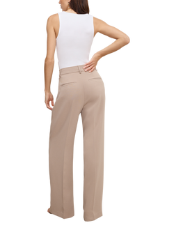 Good American Luxe Suiting Trousers, Natural - view 2, Natural