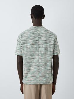 John Lewis Space Dye Cotton T-Shirt, Multi - view 2, Multi