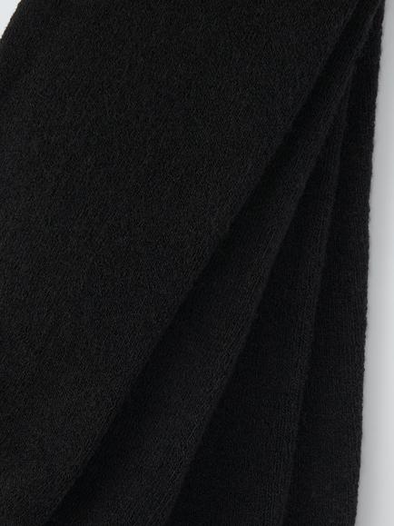 John Lewis Kids' Wool Mix Tights, Pack of 2, Black - view 2, Black