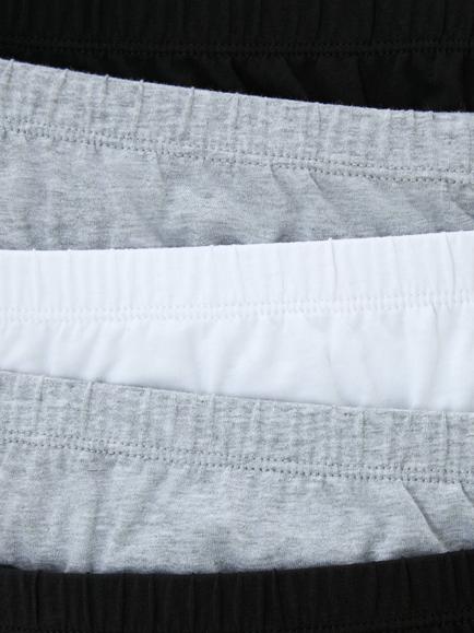 John Lewis Kids' Mono Cotton Briefs, Pack of 5, Multi - view 2, Multi