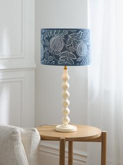 John Lewis x Sanderson Cantaloupe Drum Lampshade - view 2, Blue