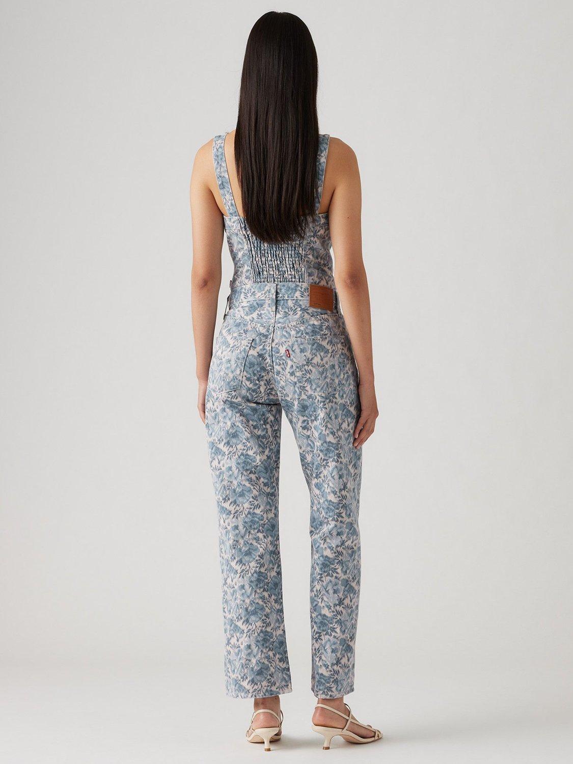 Product image 2 of 4, which shows Levi's 501 90's Floral Ankle Grazer Jeans, Ophelia Floral, 24