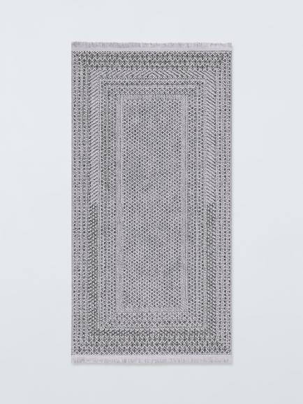 John Lewis Easy Care Border Boucle Rug, Natural, Natural