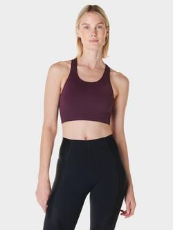 Sweaty Betty Stamina Seamless Sports Bra, Midnight Cherry