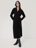 Jigsaw Disc Wool Blend Dress, Black