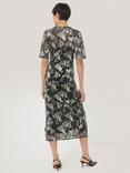 Jigsaw Jacquard Floral Dress, Gold